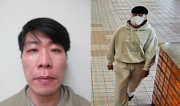수배 중인 특수강도 피의자 김길수(36)의 사진. 왼쪽은 이달 2일 서울구치소 입소 당시 모습. 오른쪽은 4일 오후 4시 44분께 포착된 모습. [사진=연합뉴스]