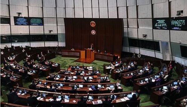 홍콩 국가보안법안 표결하는 홍콩 입법회 의원들 [사진=연합뉴스]